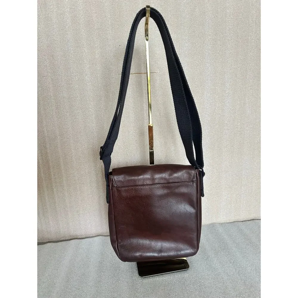 Fossil Weston Courier Messenger Bag SBG1289201 Dark Brown Leather Crossbody